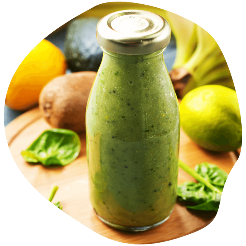 Supergreens in smoothie