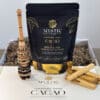 Cacao Ceremonie Starter Kit: Cacao, Molinillo en Palo Santo (van 54,85 voor 47,50) - Mystic